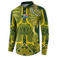 South Africa Rugby Custom Button Sweatshirt Springbok with King Protea Inspired by African Heritage