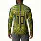 South Africa Rugby Custom Button Sweatshirt Springbok with King Protea Inspired by African Heritage