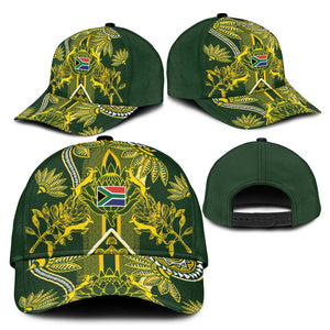 South Africa Rugby Classic Cap Springbok with King Protea Inspired by African Heritage