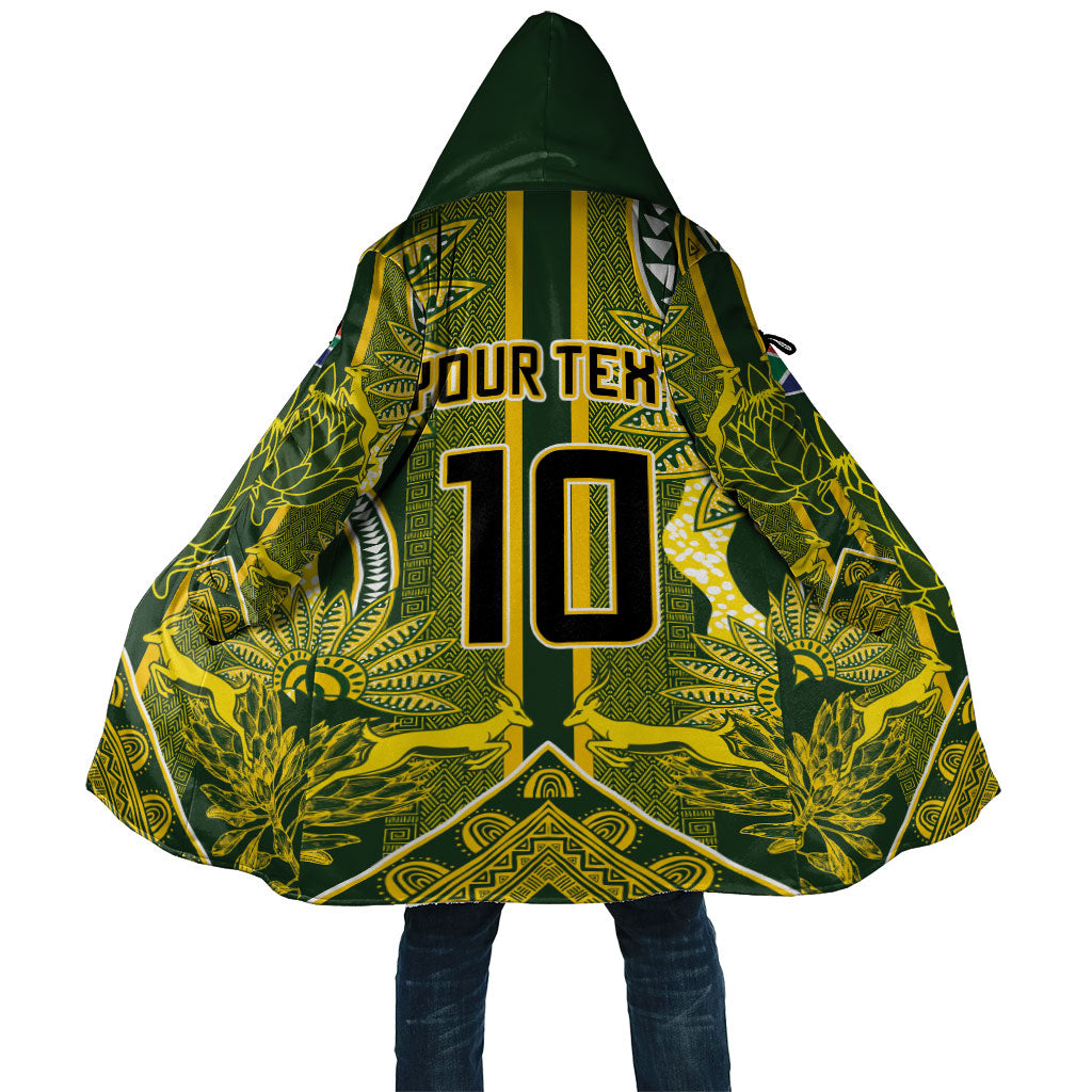 South Africa Rugby Custom Cloak Springbok with King Protea Inspired by African Heritage