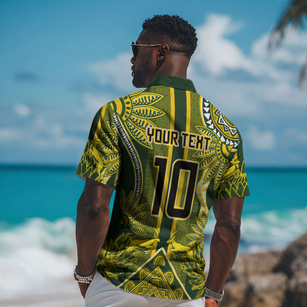 South Africa Rugby Custom Hawaiian Shirt Springbok with King Protea Inspired by African Heritage