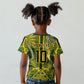 South Africa Rugby Custom Kid T shirt Springbok with King Protea Inspired by African Heritage