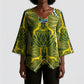 South Africa Rugby Custom Kimono Sleeve Blouse Springbok with King Protea Inspired by African Heritage