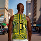 South Africa Rugby Custom Men Tank Top Springbok with King Protea Inspired by African Heritage