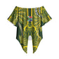 South Africa Rugby Custom Off Shoulder Wrap Waist Top Springbok with King Protea Inspired by African Heritage