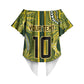 South Africa Rugby Custom Off Shoulder Wrap Waist Top Springbok with King Protea Inspired by African Heritage