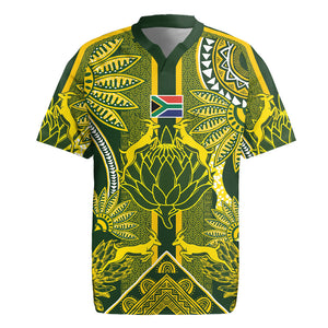 South Africa Rugby Custom Rugby Jersey Springbok with King Protea Inspired by African Heritage