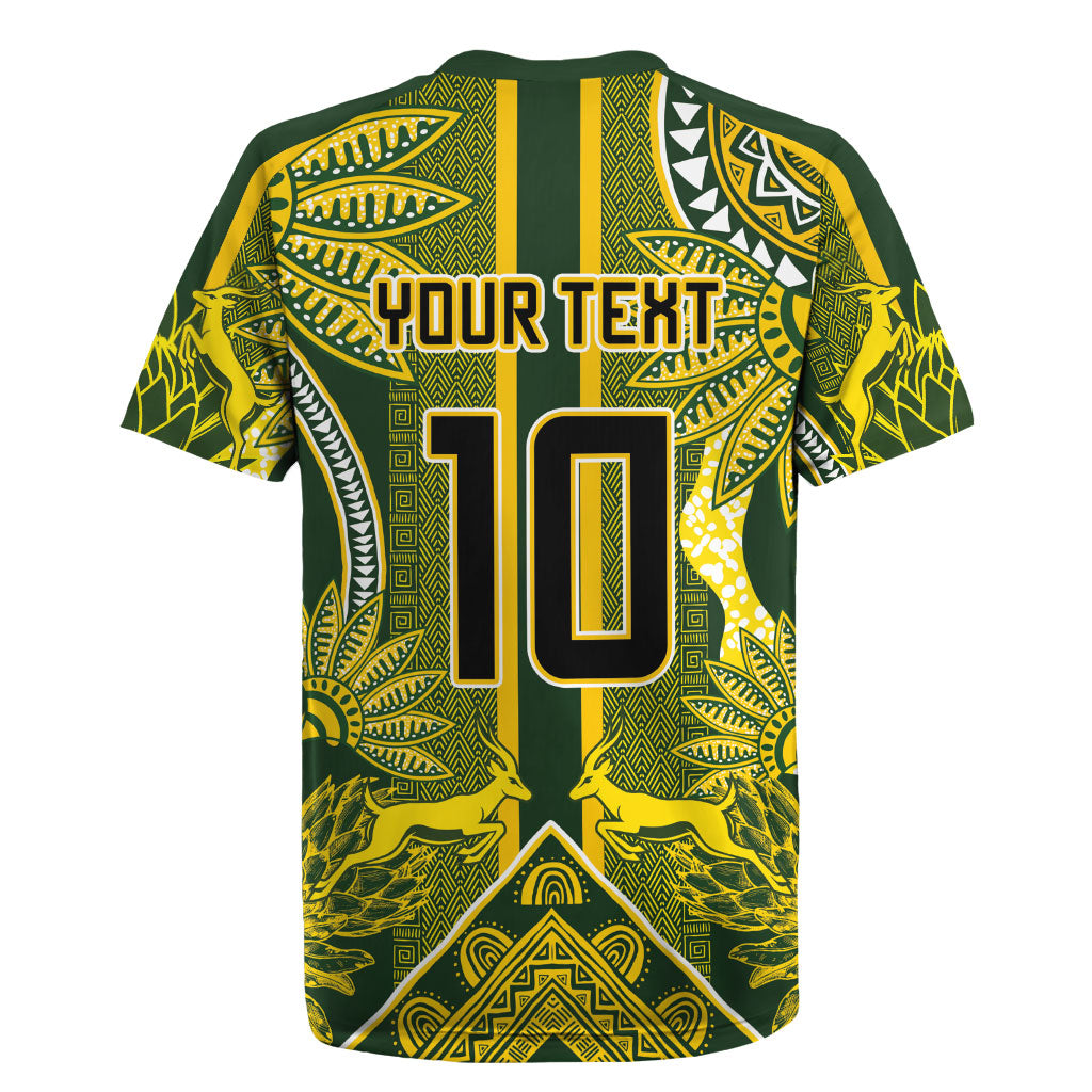 South Africa Rugby Custom Rugby Jersey Springbok with King Protea Inspired by African Heritage