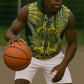 South Africa Rugby Custom Sleeveless Zip Hoodie Springbok with King Protea Inspired by African Heritage