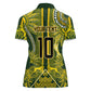 South Africa Rugby Custom Women Polo Shirt Springbok with King Protea Inspired by African Heritage