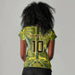 South Africa Rugby Custom Women V-Neck T-Shirt Springbok with King Protea Inspired by African Heritage