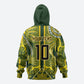 South Africa Rugby Custom Zip Hoodie Springbok with King Protea Inspired by African Heritage