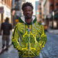 South Africa Rugby Custom Zip Hoodie Springbok with King Protea Inspired by African Heritage