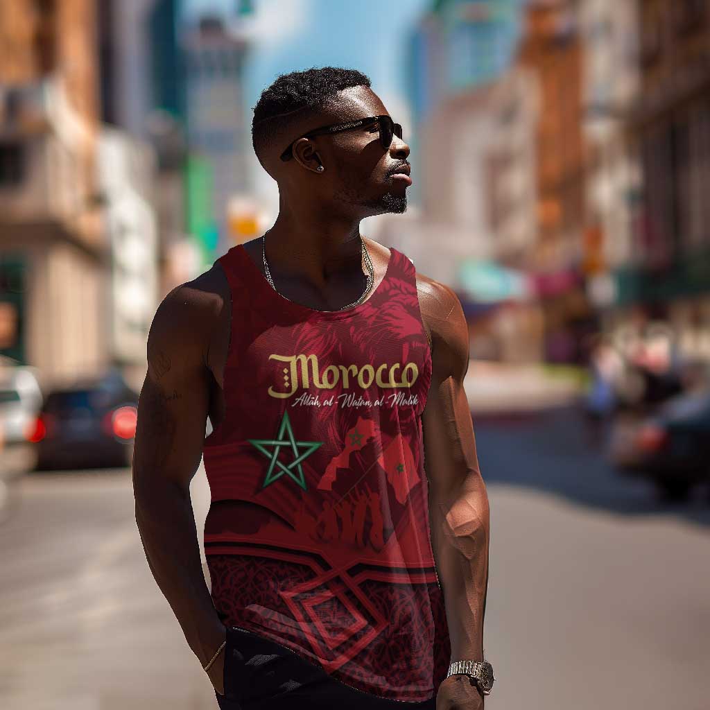 Happy Proclamation of Independence of Morocco Men Tank Top Barbary Lion's Roar - Fight for Free and Peace