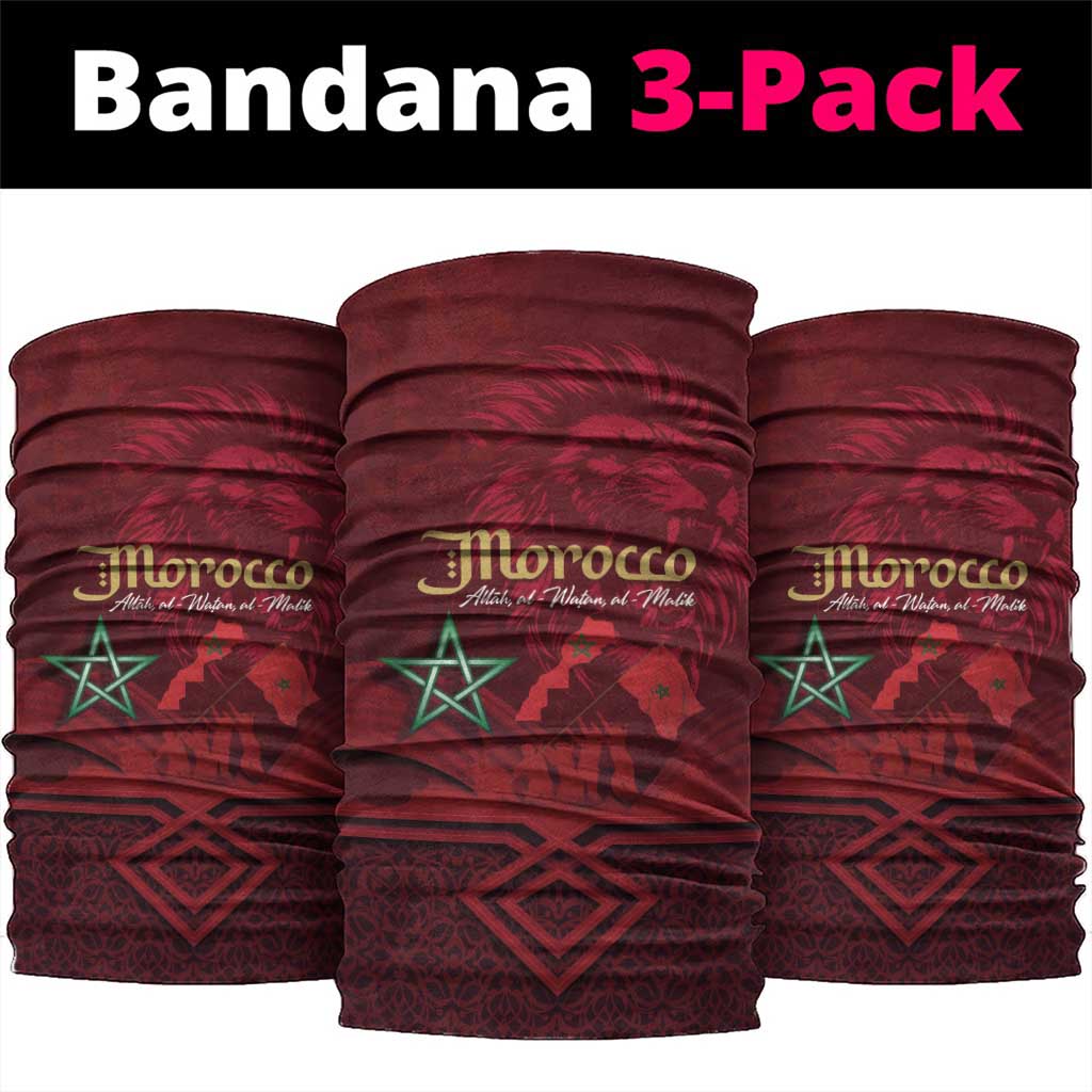 Happy Proclamation of Independence of Morocco Neck Gaiter Barbary Lion's Roar - Fight for Free and Peace LT03
