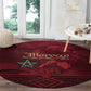 Happy Proclamation of Independence of Morocco Round Carpet Barbary Lion's Roar - Fight for Free and Peace