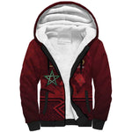 Happy Proclamation of Independence of Morocco Sherpa Hoodie Barbary Lion's Roar - Fight for Free and Peace