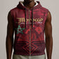 Happy Proclamation of Independence of Morocco Sleeveless Zip Hoodie Barbary Lion's Roar - Fight for Free and Peace - African Pride