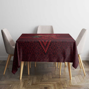 Happy Proclamation of Independence of Morocco Tablecloth Barbary Lion's Roar - Fight for Free and Peace