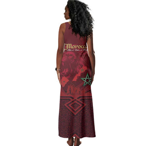 Happy Proclamation of Independence of Morocco Tank Maxi Dress Barbary Lion's Roar - Fight for Free and Peace