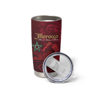 Happy Proclamation of Independence of Morocco Tumbler Cup Barbary Lion's Roar - Fight for Free and Peace