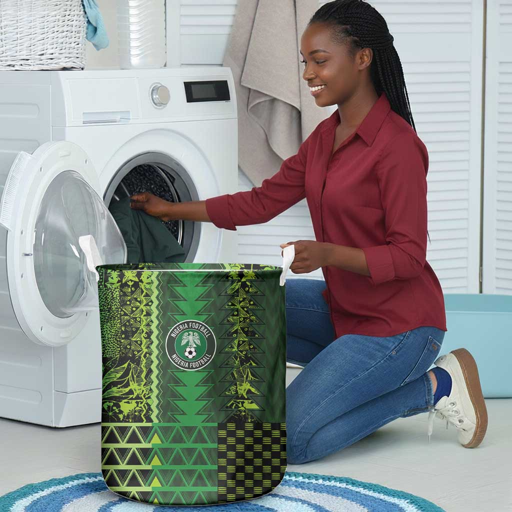 Nigeria Football Laundry Basket The Naija-Tribal Sporty Style - African Pride