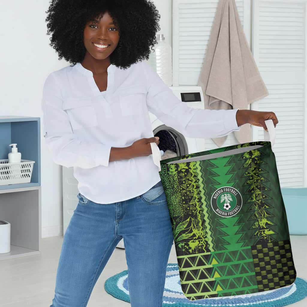 Nigeria Football Laundry Basket The Naija-Tribal Sporty Style - African Pride