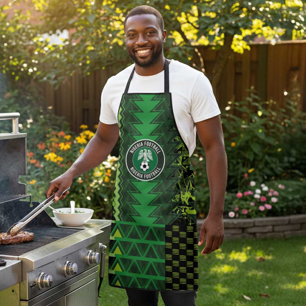 Nigeria Football Apron The Naija-Tribal Sporty Style - African Pride