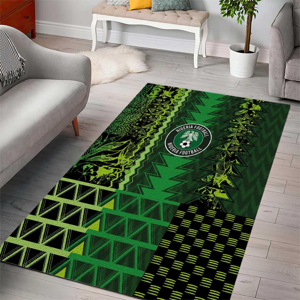 Nigeria Football Area Rug The Naija-Tribal Sporty Style - African Pride