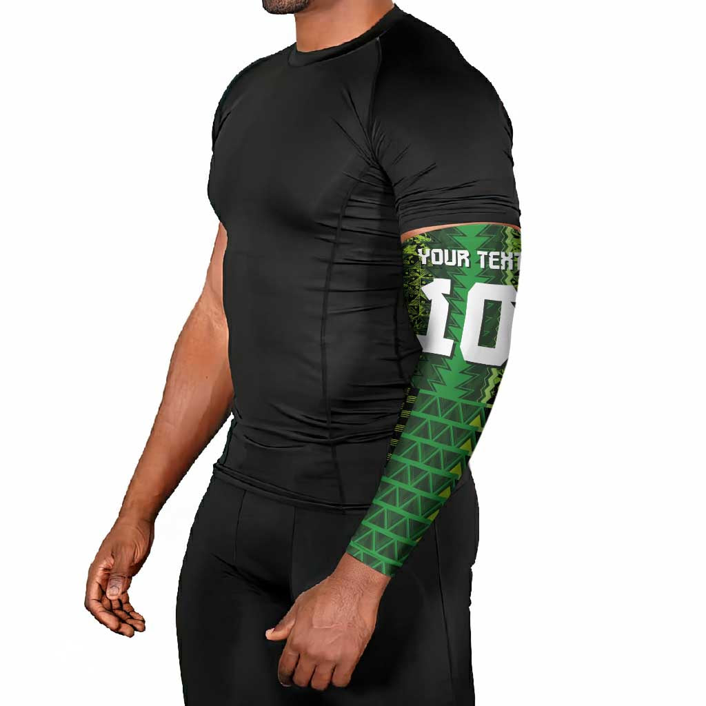 Custom Nigeria Football Arm Sleeves The Naija-Tribal Sporty Style - African Pride