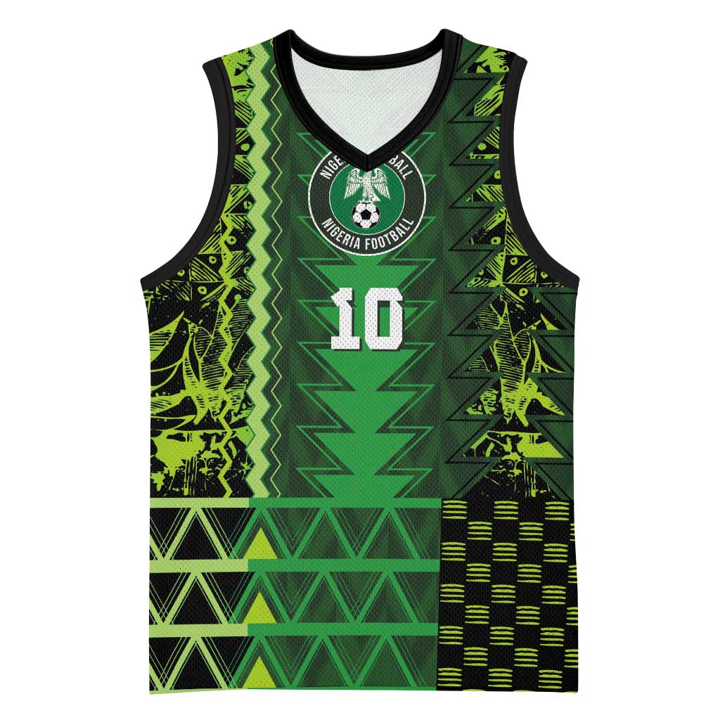 Custom Nigeria Football Basketball Jersey The Naija-Tribal Sporty Style - African Pride