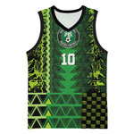 Custom Nigeria Football Basketball Jersey The Naija-Tribal Sporty Style - African Pride
