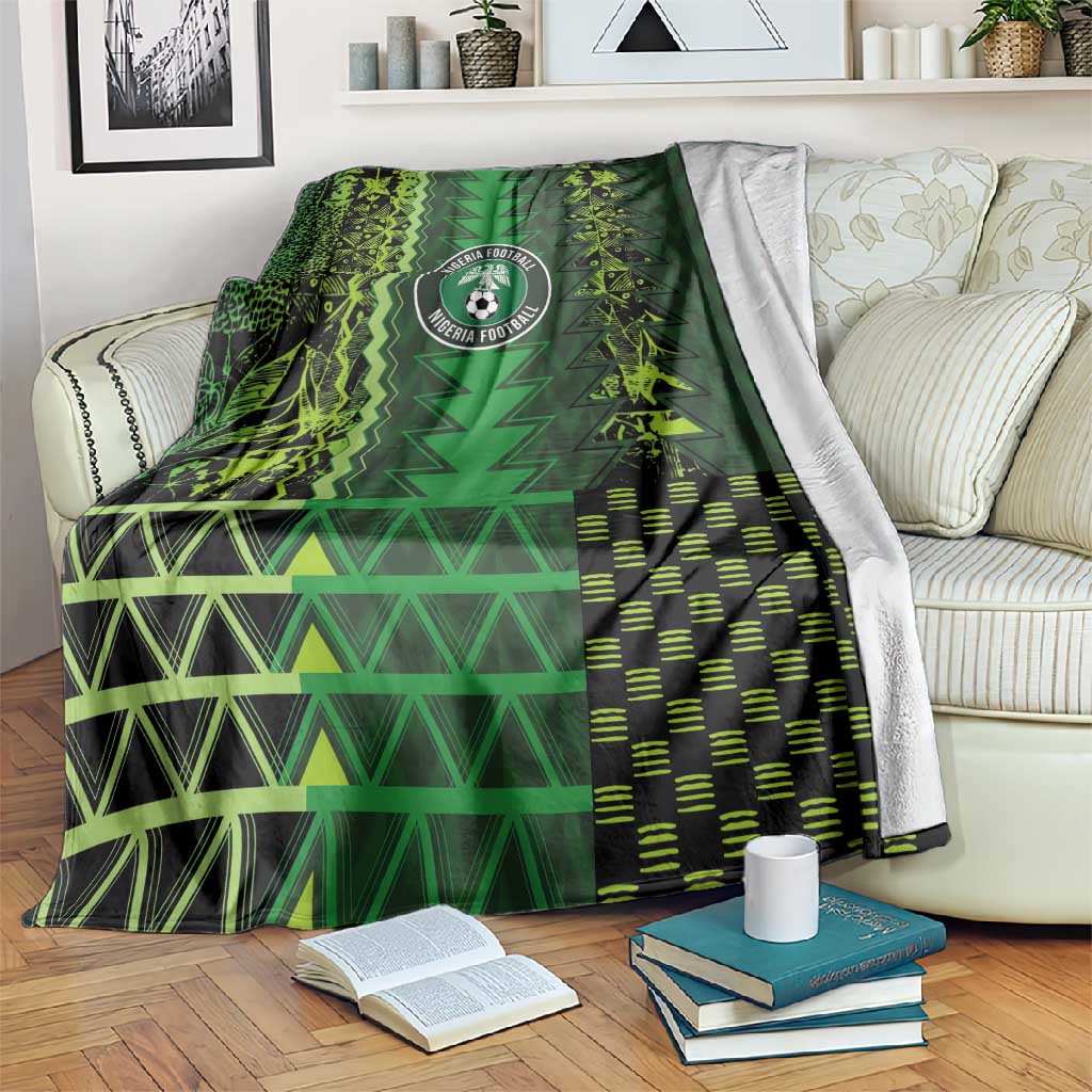 Nigeria Football Blanket The Naija-Tribal Sporty Style - African Pride