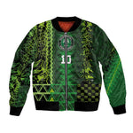 Custom Nigeria Football Bomber Jacket The Naija-Tribal Sporty Style - African Pride