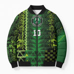 Custom Nigeria Football Bomber Puffer Jacket The Naija-Tribal Sporty Style - African Pride