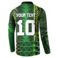 Custom Nigeria Football Button Sweatshirt The Naija-Tribal Sporty Style