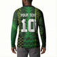Custom Nigeria Football Button Sweatshirt The Naija-Tribal Sporty Style