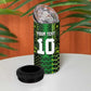 Custom Nigeria Football 4 in 1 Can Cooler Tumbler The Naija-Tribal Sporty Style - African Pride