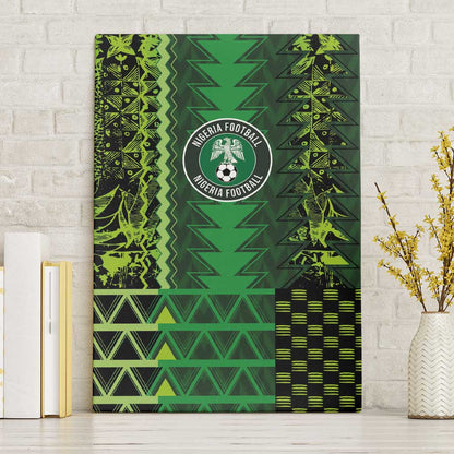 Nigeria Football Canvas Wall Art The Naija-Tribal Sporty Style - African Pride
