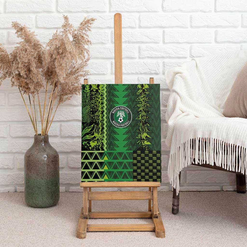 Nigeria Football Canvas Wall Art The Naija-Tribal Sporty Style - African Pride