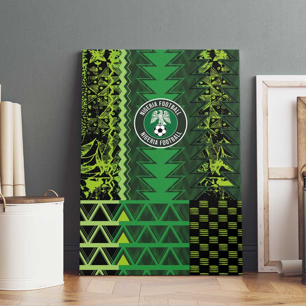 Nigeria Football Canvas Wall Art The Naija-Tribal Sporty Style - African Pride
