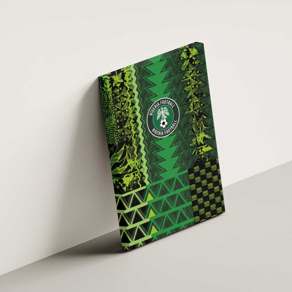 Nigeria Football Canvas Wall Art The Naija-Tribal Sporty Style - African Pride