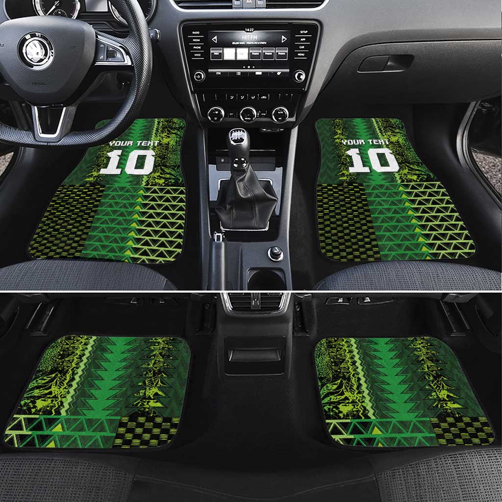 Custom Nigeria Football Car Mats The Naija-Tribal Sporty Style - African Pride