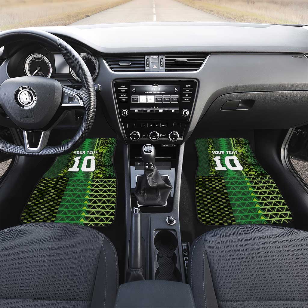 Custom Nigeria Football Car Mats The Naija-Tribal Sporty Style - African Pride