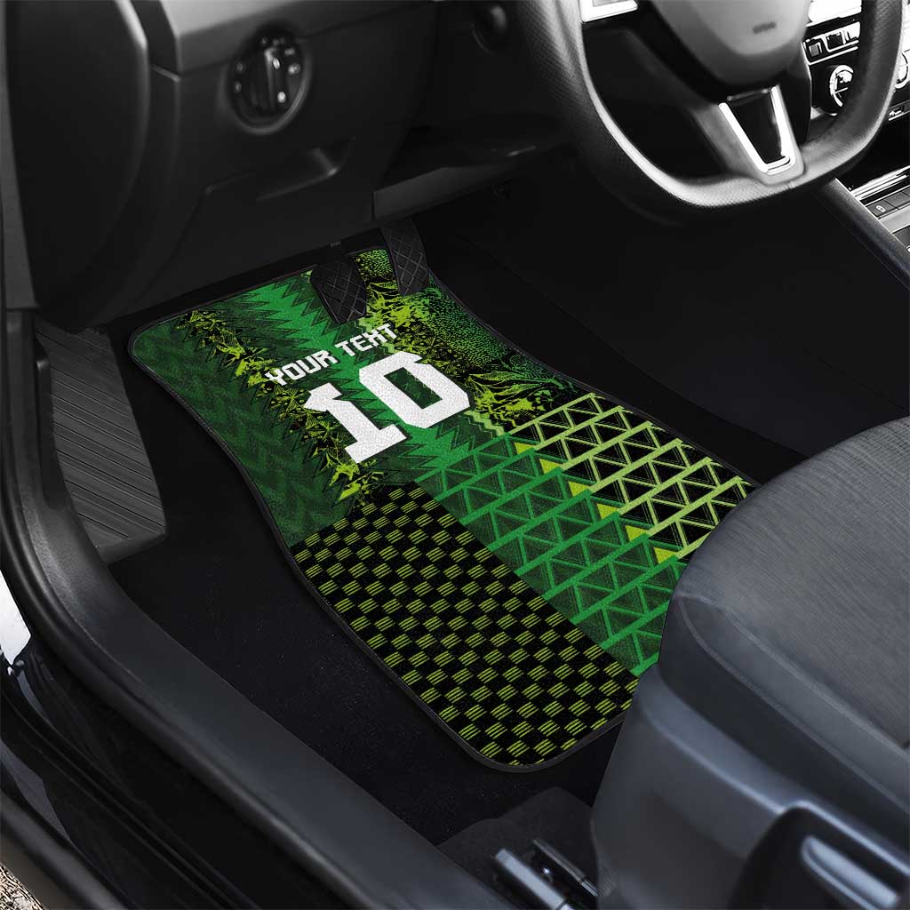Custom Nigeria Football Car Mats The Naija-Tribal Sporty Style - African Pride