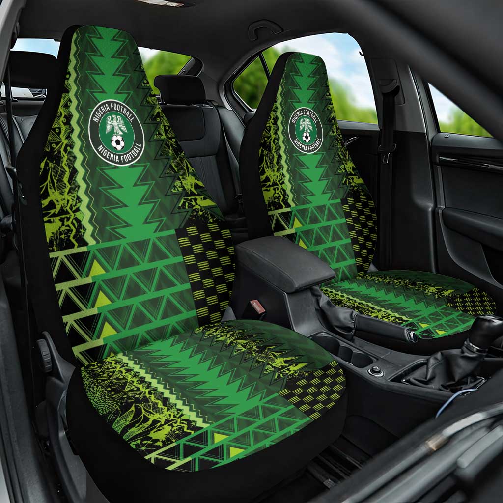 Nigeria Football Car Seat Cover The Naija-Tribal Sporty Style - African Pride