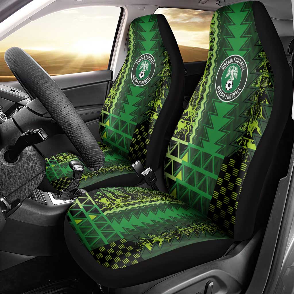 Nigeria Football Car Seat Cover The Naija-Tribal Sporty Style - African Pride