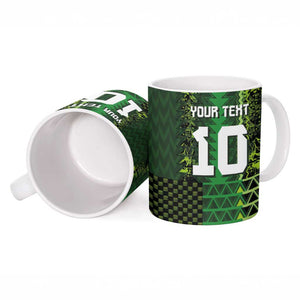 Custom Nigeria Football Ceramic Mug The Naija-Tribal Sporty Style - African Pride