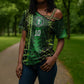Custom Nigeria Football Cross Shoulder Shirt The Naija-Tribal Sporty Style - African Pride