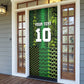 Custom Nigeria Football Door Cover The Naija-Tribal Sporty Style - African Pride